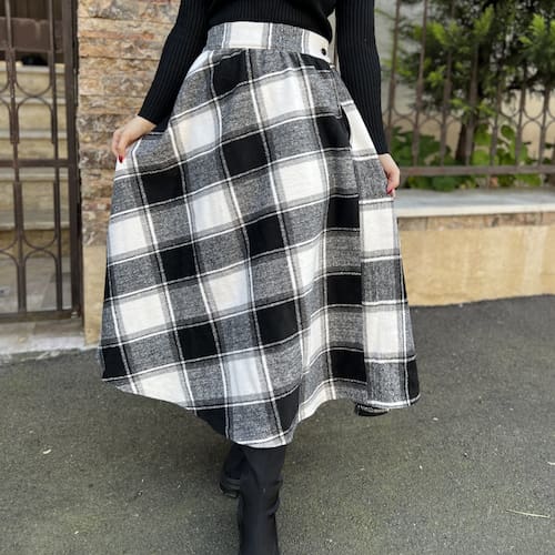 فروش عمده دامن کلوش پشمی